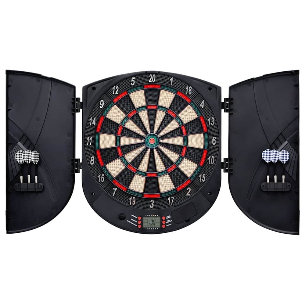 Elektronisk dartskive med 6 piler / dartspill med 26 spill, LCD-skjerm og automatisk poengtelling