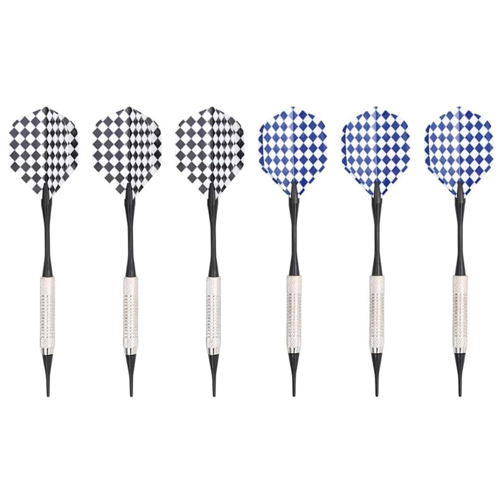 Elektronisk dartskive med 6 piler / dartspill med 26 spill, LCD-skjerm og automatisk poengtelling