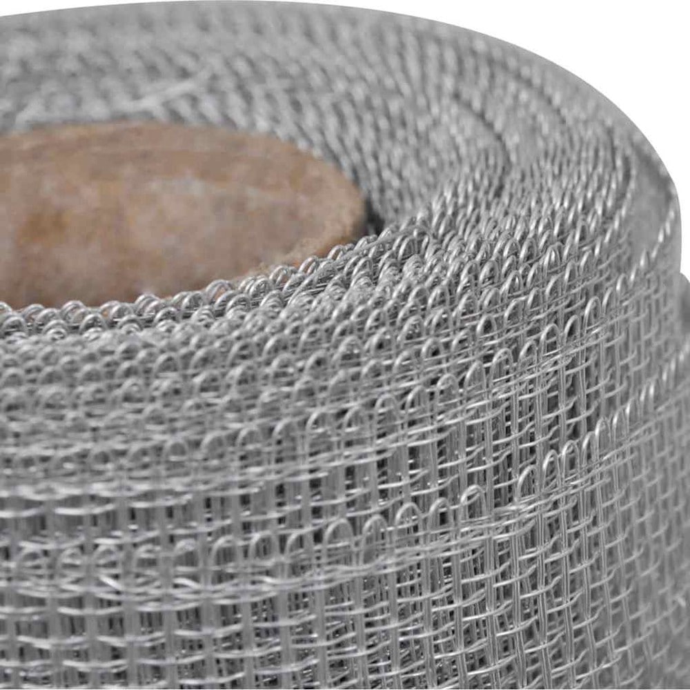 Insektnetting i aluminium 100×500 cm / myggnetting til dører, vinduer og bur – Sølv