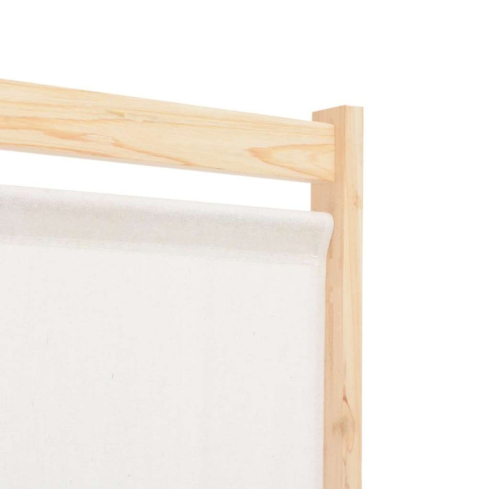 Romdeler 6 paneler 240×170 cm / foldeskjerm / skjermvegg med 9 oppbevaringslommer – Beige