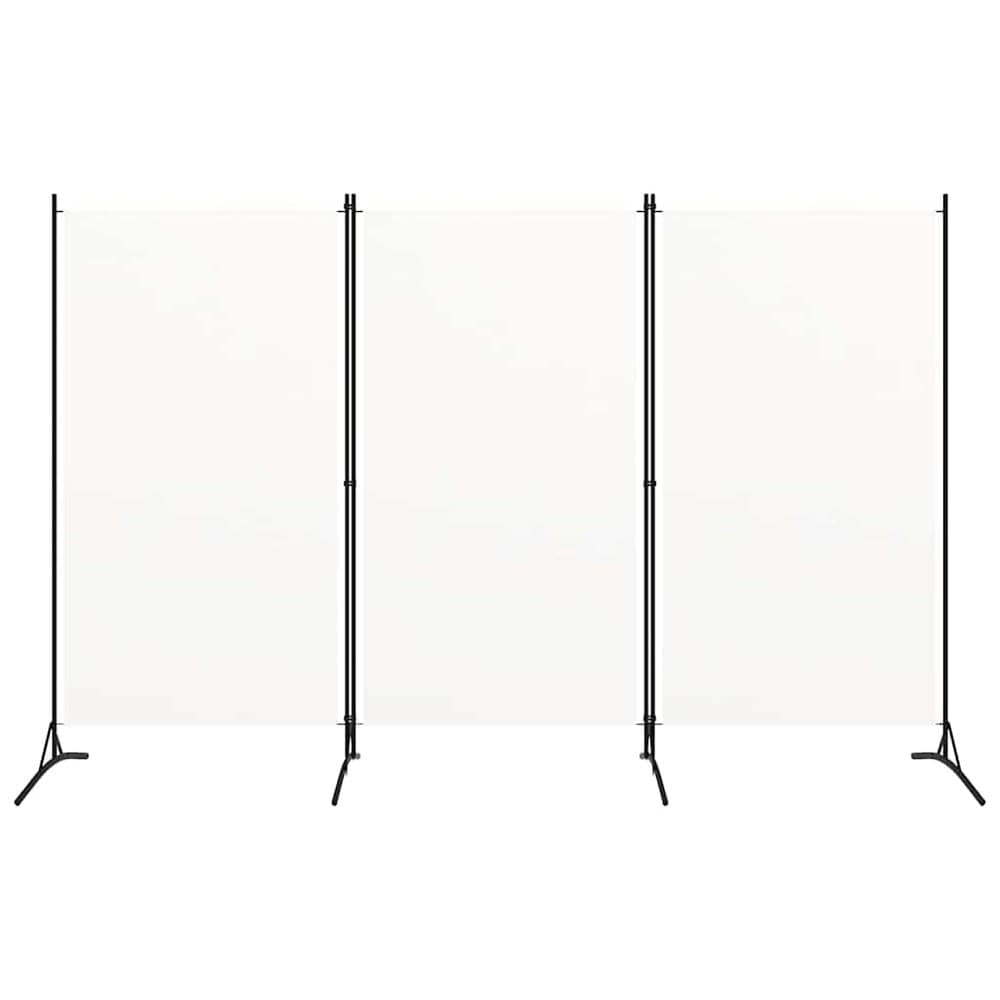 Romdeler 3 paneler 260×180 cm / foldeskjerm / skjermvegg i stoff – Hvit