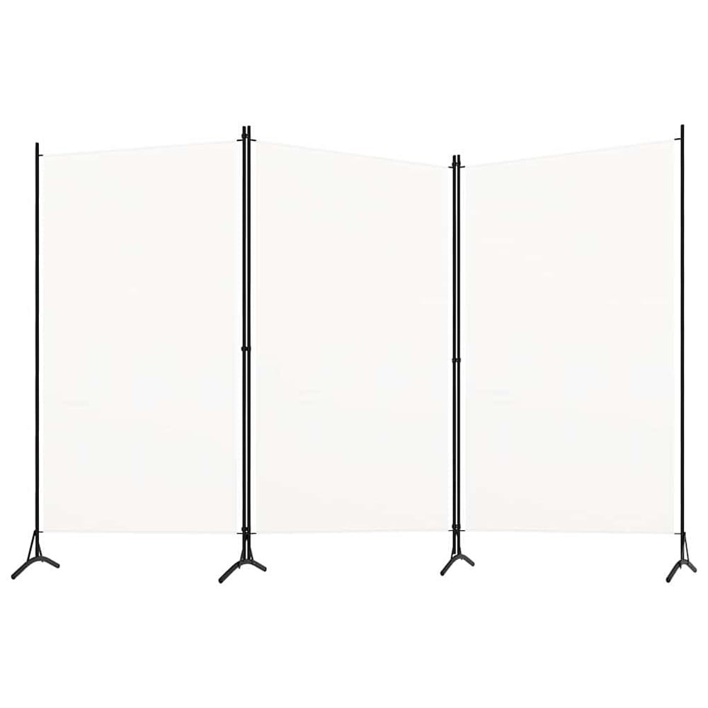 Romdeler 3 paneler 260×180 cm / foldeskjerm / skjermvegg i stoff – Hvit