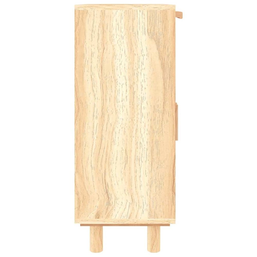 Skjenk 60×30×75 cm / oppbevaringsskap med 2 skuffer og dører – Natur/rotting