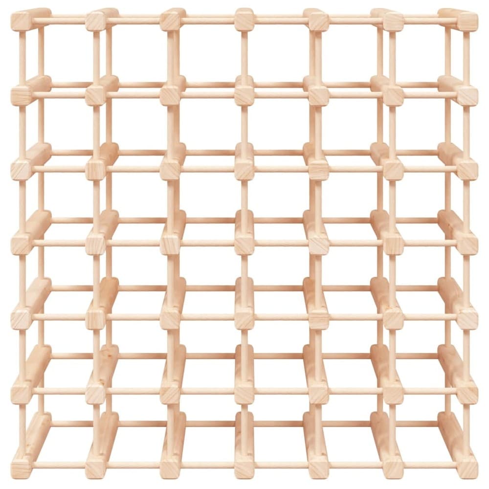 Vinreol for 42 flasker 68,5×23×68,5 cm / flaskereol i massivt furutre / gulvstativ – Natur