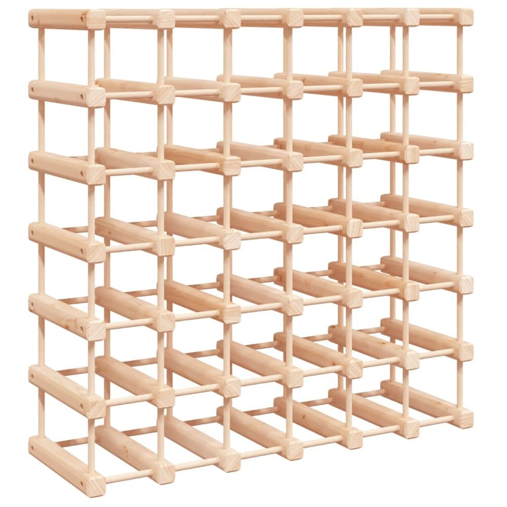 Vinreol for 42 flasker 68,5×23×68,5 cm / flaskereol i massivt furutre / gulvstativ – Natur