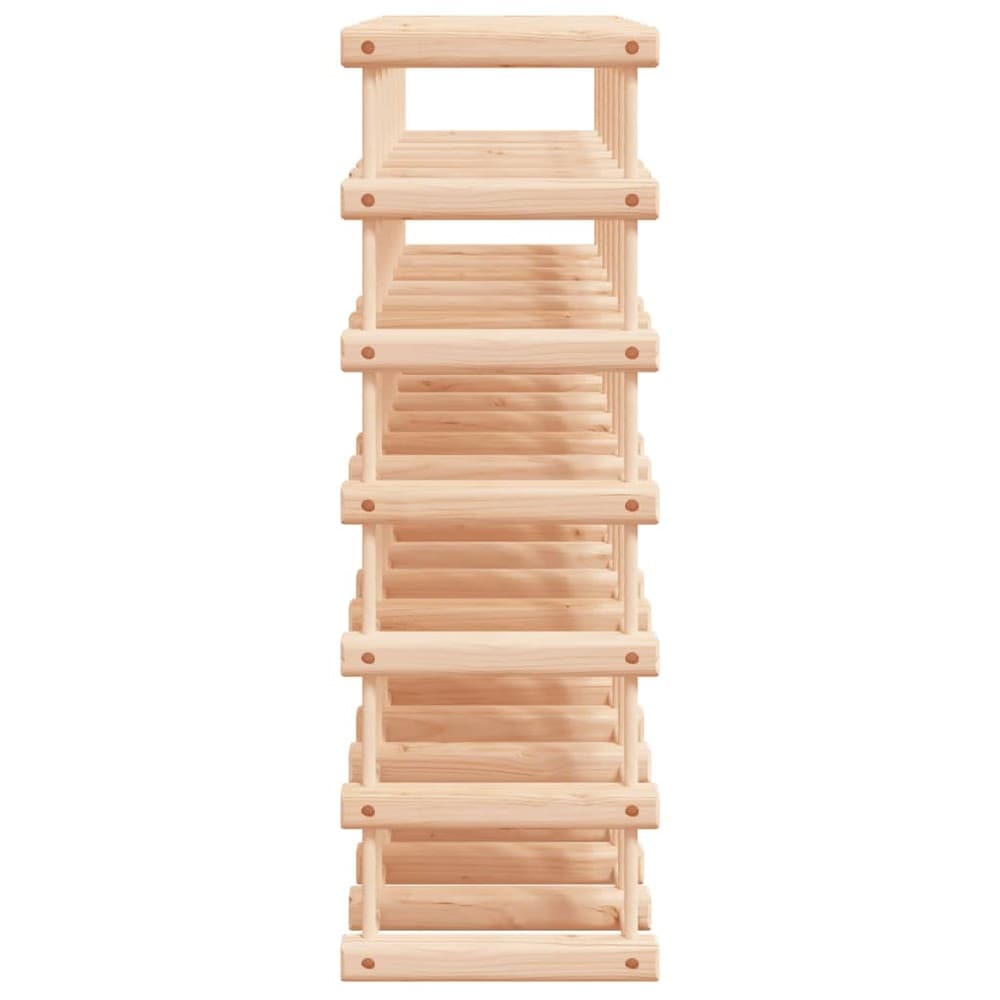 Vinreol for 42 flasker 68,5×23×68,5 cm / flaskereol i massivt furutre / gulvstativ – Natur