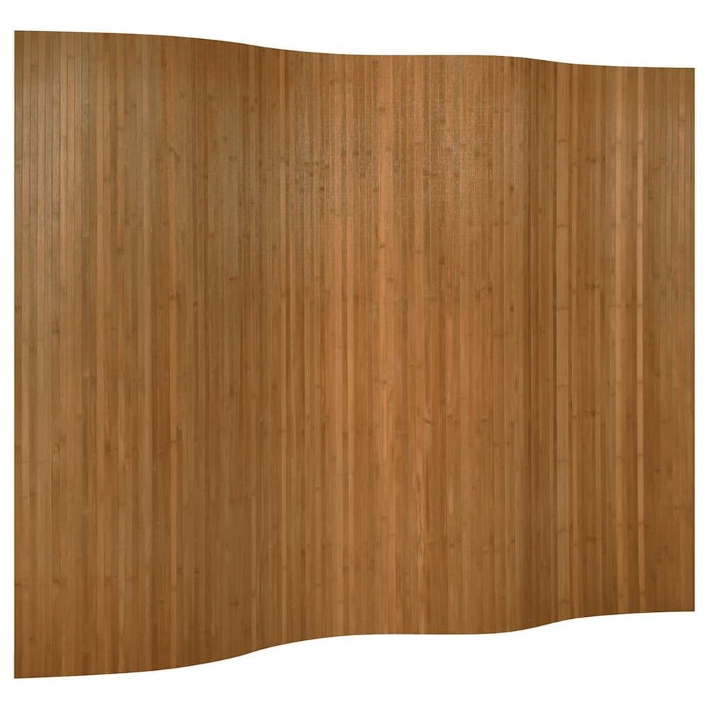 Romdeler i bambus 250×165 cm / skjermvegg / innsynsbeskyttelse – Brun