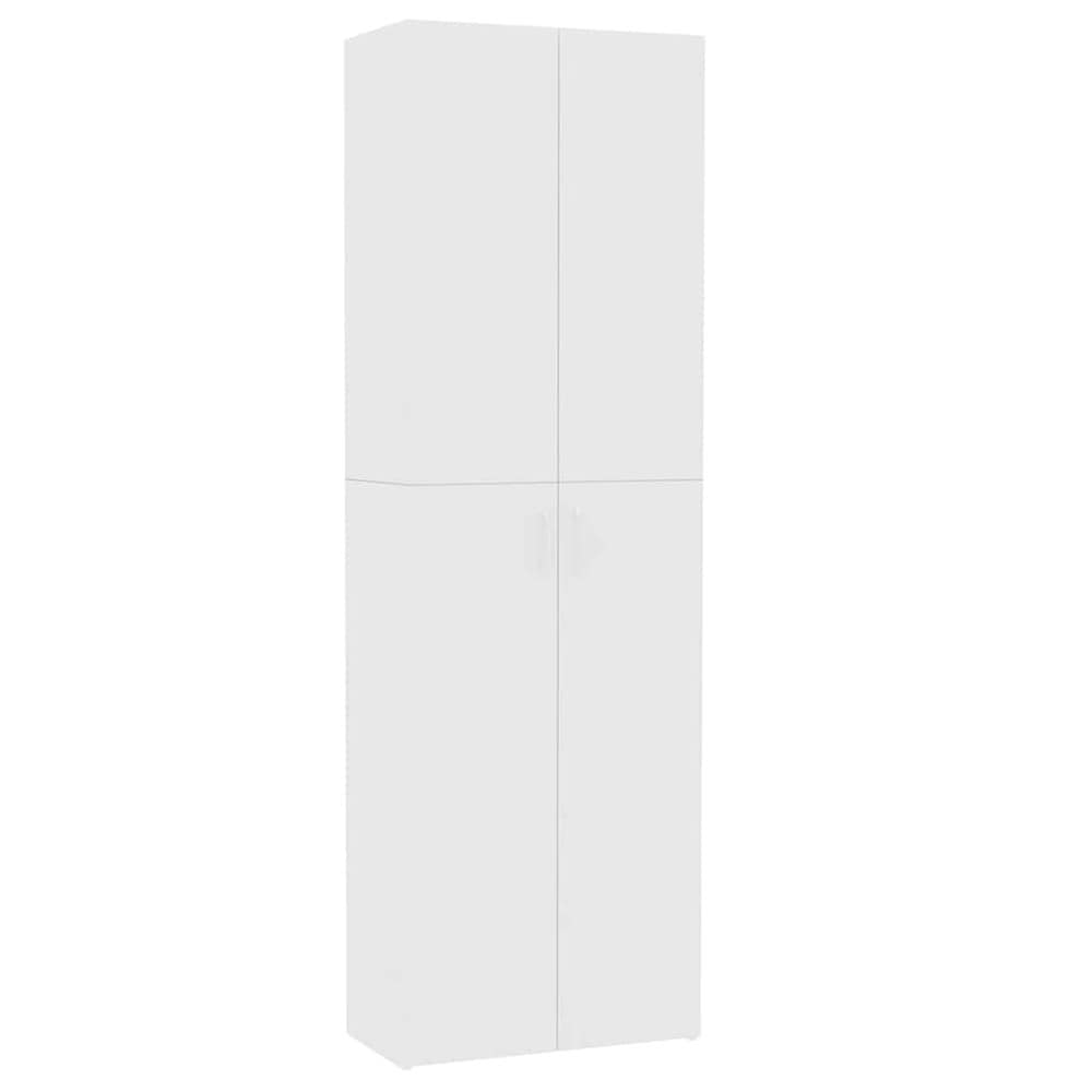 Kontorskap 60×32×190 cm / dokumentskap / høyskap med 5 hyller / oppbevaringsskap – Hvit