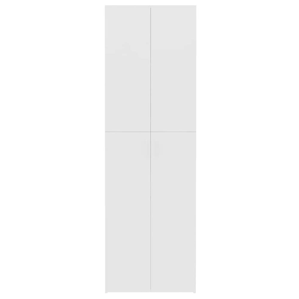 Kontorskap 60×32×190 cm / dokumentskap / høyskap med 5 hyller / oppbevaringsskap – Hvit