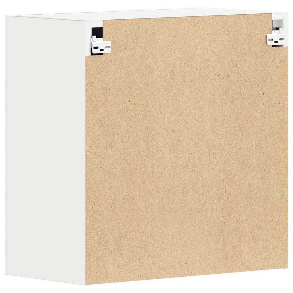 Overskap til kjøkken 60×31×60 cm / kjøkkenskap med 2 hyller og dører / veggskap – Hvit