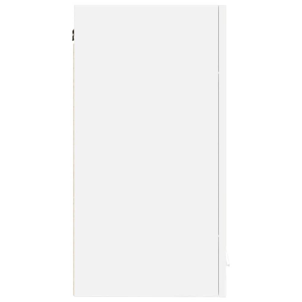 Overskap til kjøkken 60×31×60 cm / kjøkkenskap med 2 hyller og dører / veggskap – Hvit