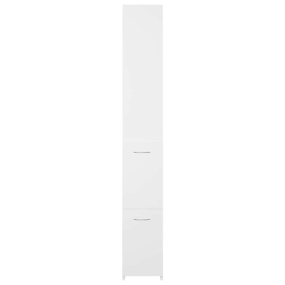 Baderomsskap 25×26,5×170 cm / smalt høyskap til bad / oppbevaringsskap – Hvit