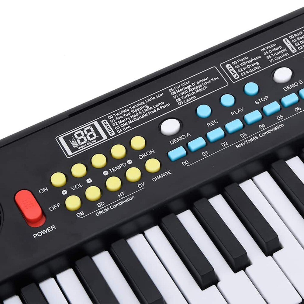 Keyboard for barn med 37 tangenter og mikrofon / Barneklaver / Elektronisk keyboard