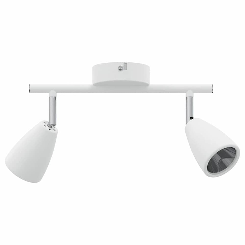Takspotlight med justerbare spotlights – Hvit / Justerbar taklampe / Spotlampe med to armer