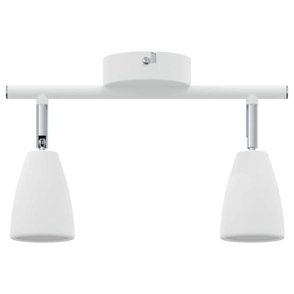 Takspotlight med justerbare spotlights – Hvit / Justerbar taklampe / Spotlampe med to armer