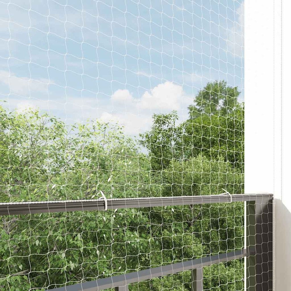Kattenett 3×2 m / beskyttelsesnett for balkong, vindu og terrasse – Gjennomsiktig nett