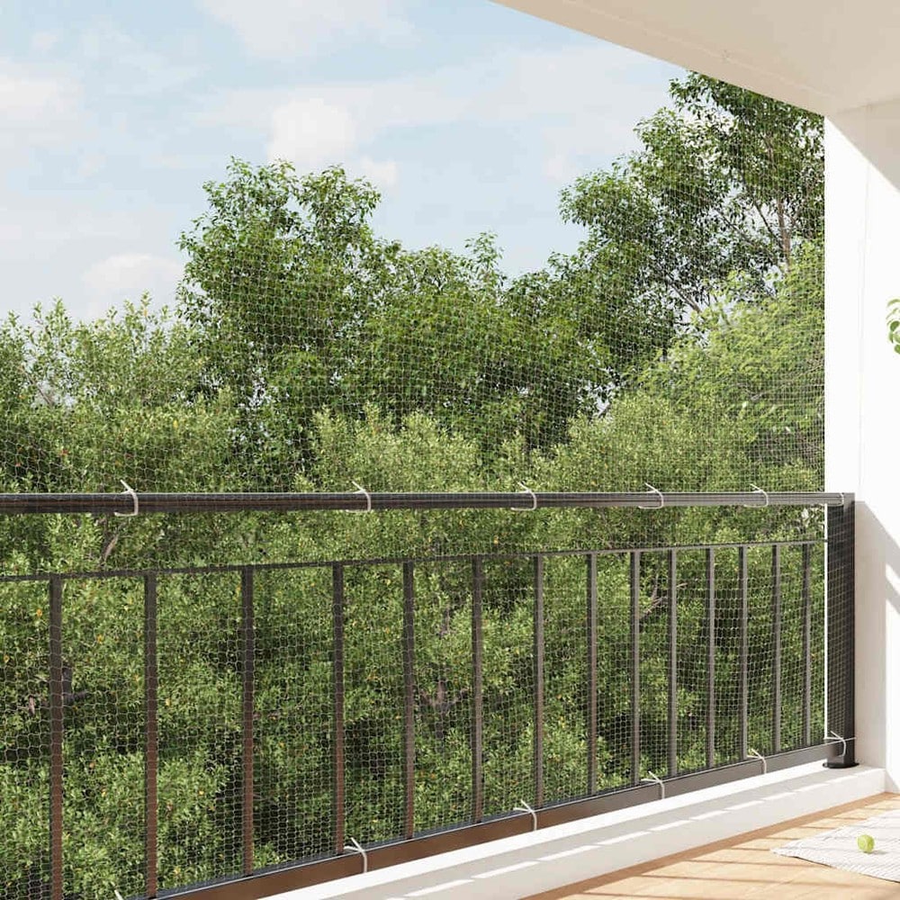 Kattenett 3×2 m / beskyttelsesnett for balkong, vindu og terrasse – Gjennomsiktig nett