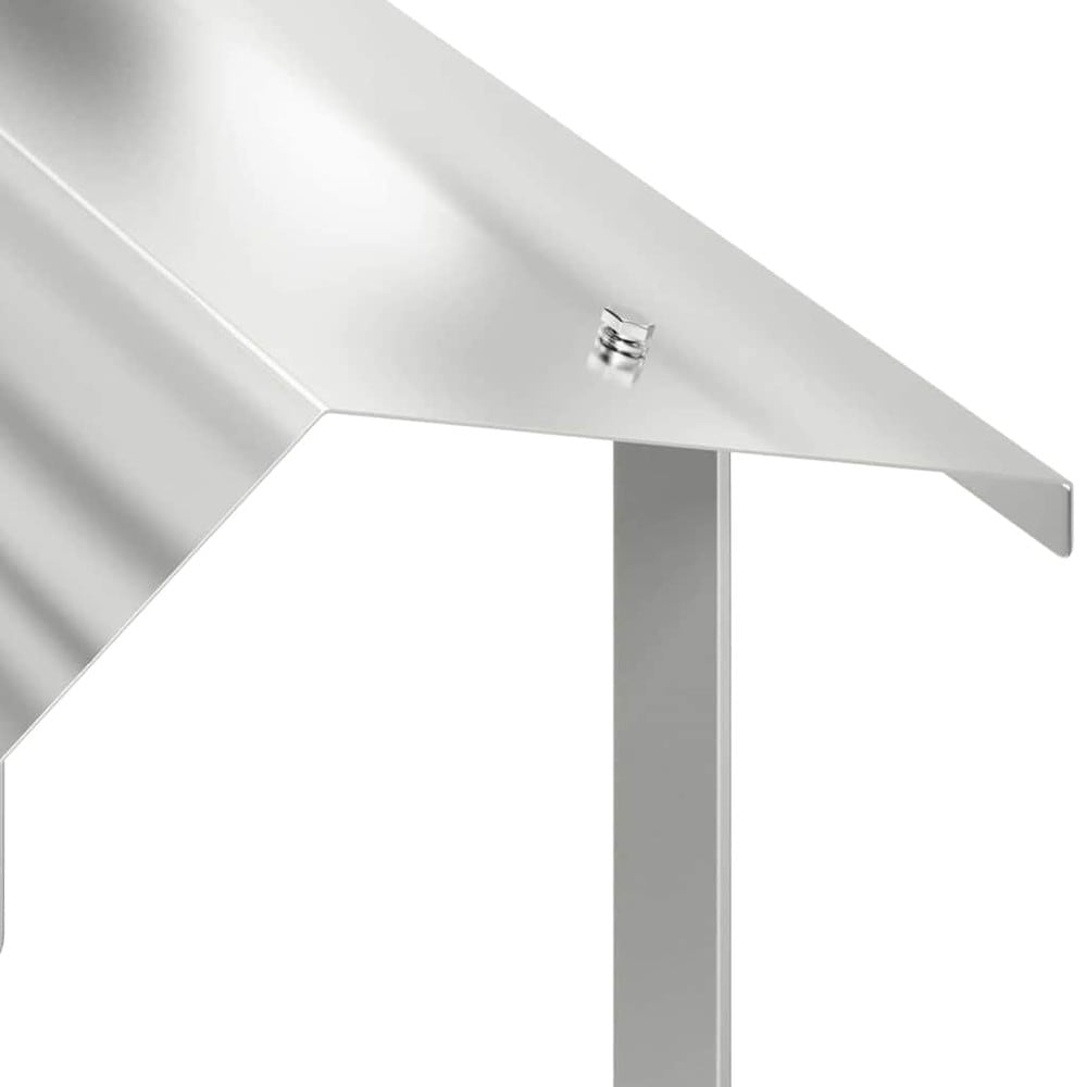 Skorsteinshette 40×40×37,5 cm / skorsteinsbeskyttelse / hette for utepeis – Rustfritt stål