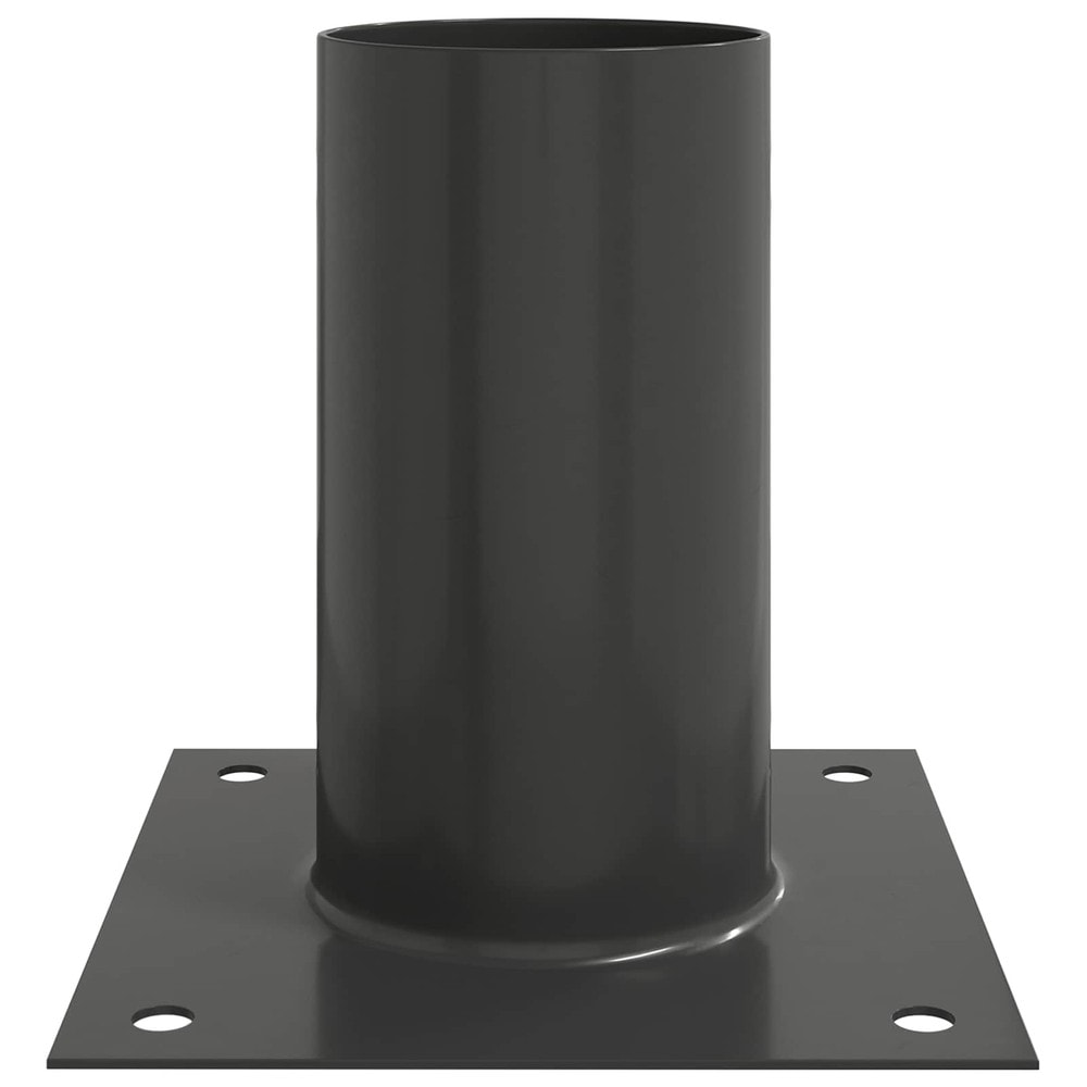 4 stk jordankere 15×15×15 cm / jordforankring for ildsted og grill – Antrasitt