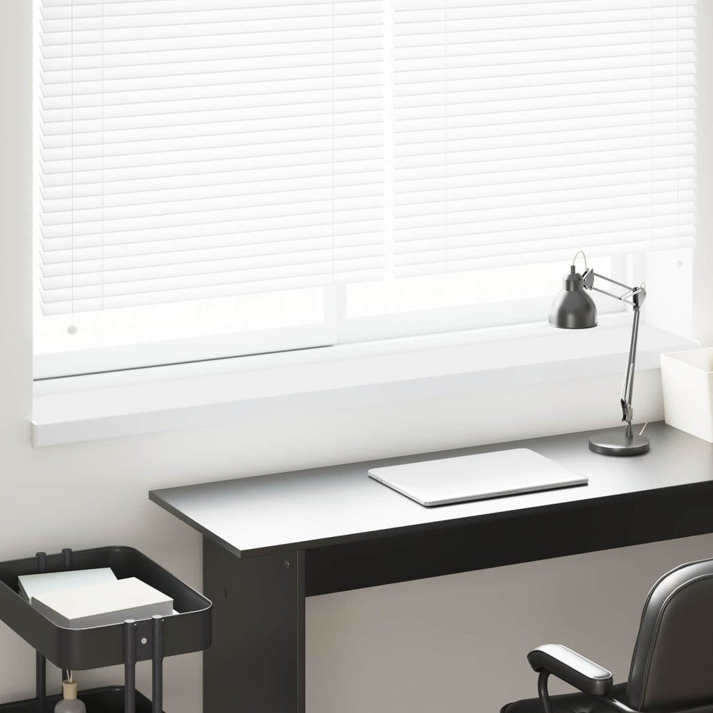 Vindusbrett 120×20×4,5 cm / vindusbenk i PVC med endestykker – Hvit