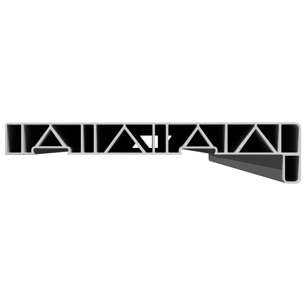 Vindusbrett 140×20×4,5 cm / vindusbenk i PVC med endestykker – Hvit