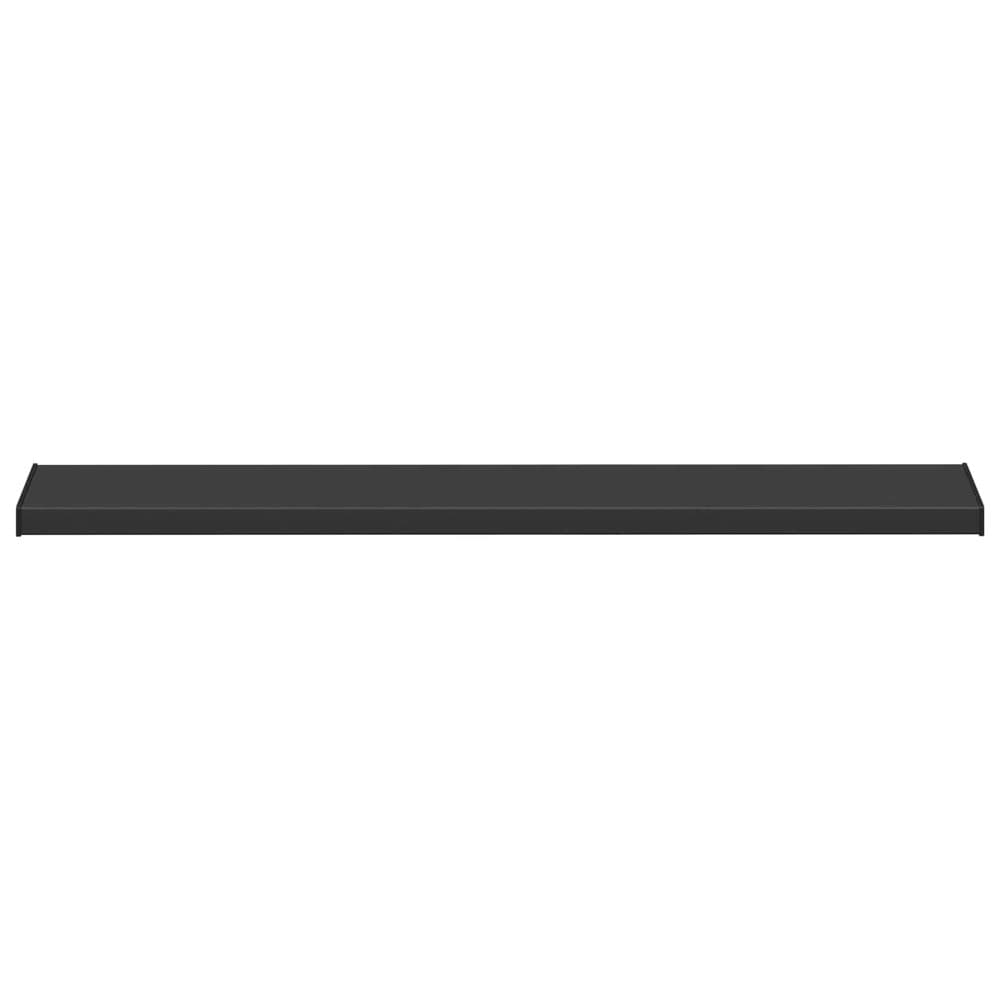 Vindusbrett 140×20×4,5 cm / vindusbenk i PVC med endestykker – Svart treimitasjon