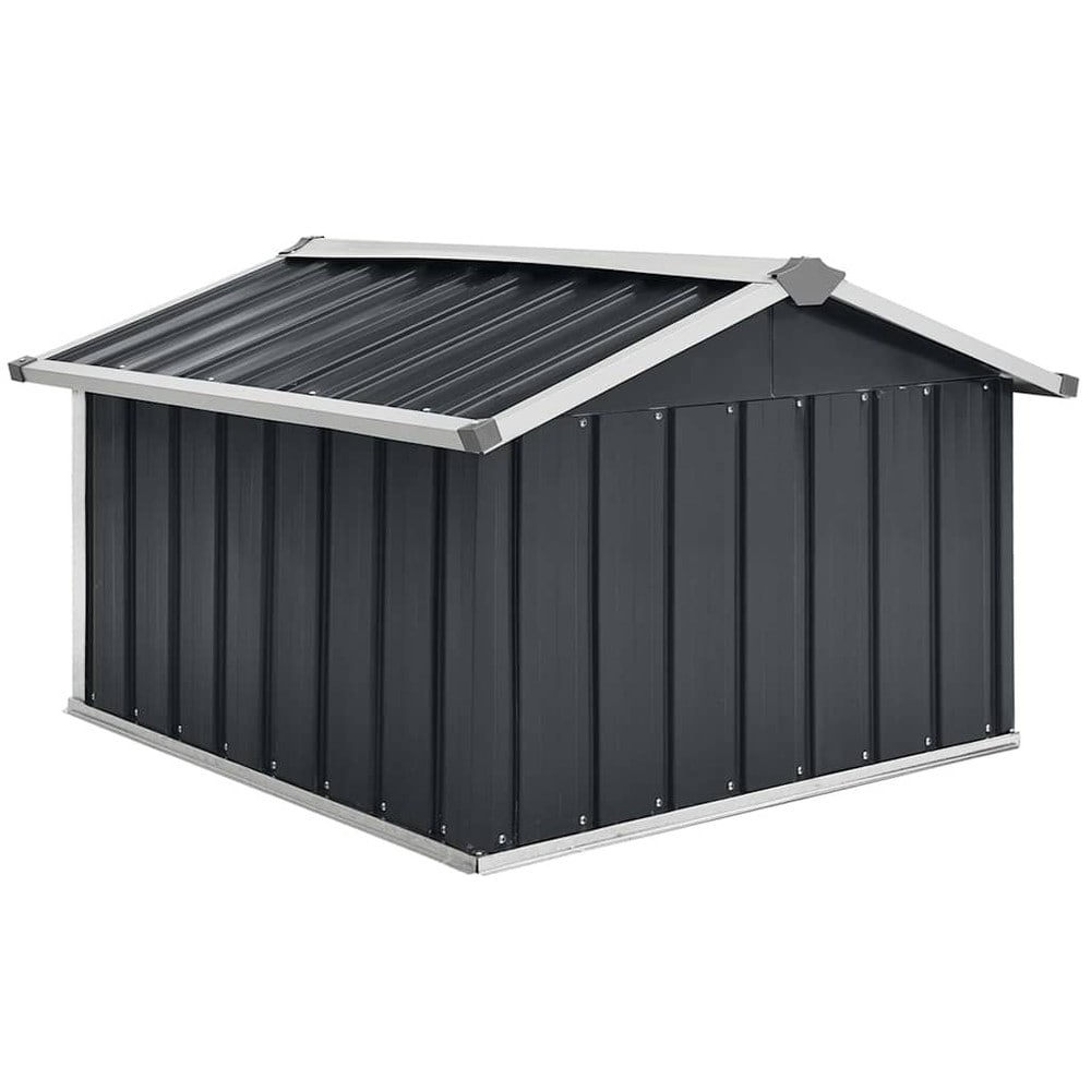 Garasje for robotgressklipper 92×97×63 cm / beskyttelse for gressklipper i galvanisert stål – Antrasitt