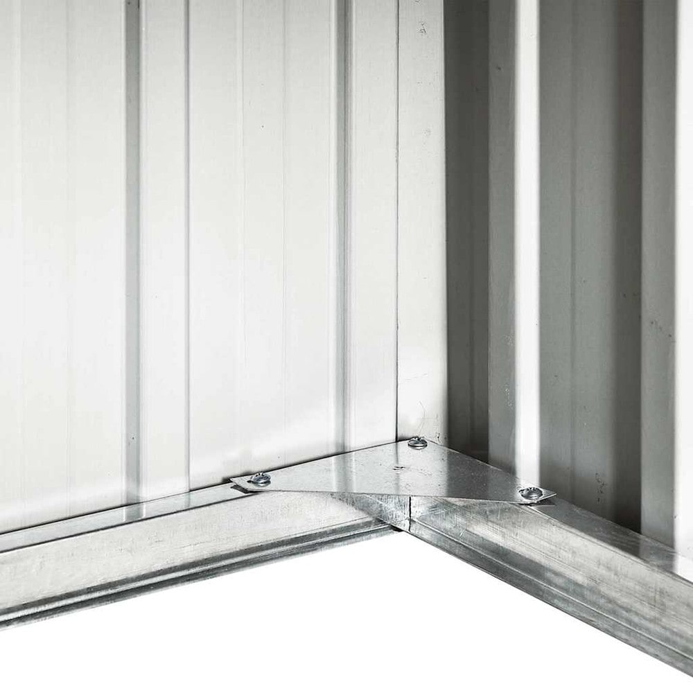 Garasje for robotgressklipper 92×97×63 cm / beskyttelse for gressklipper i galvanisert stål – Brun