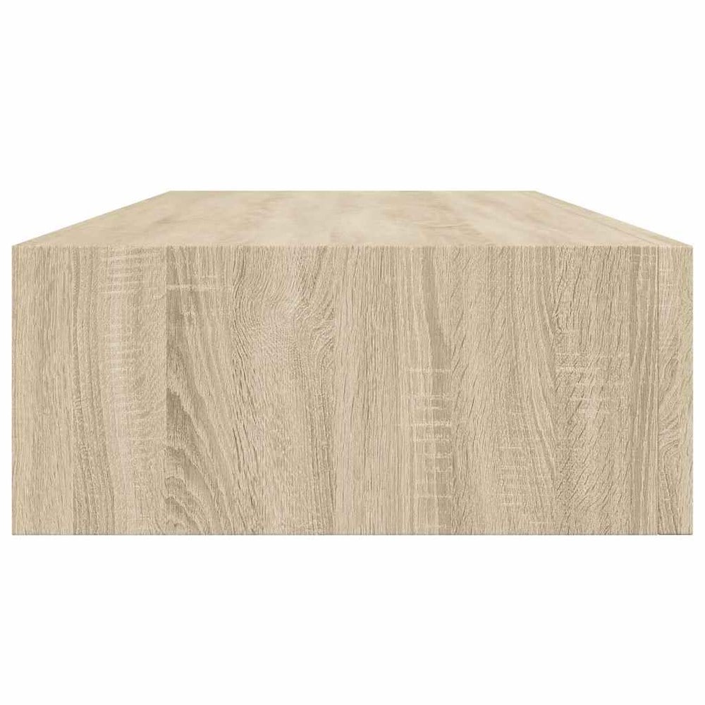 Vegghylle med skuff, 2-pakning, 60 cm – Eik / Skuffhyller / Hengende skuffhyller
