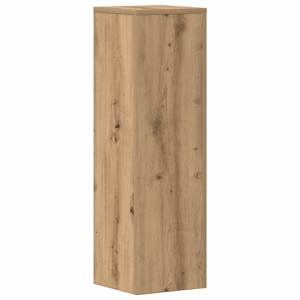 Blomstersøyle, 2-pakning, 25 x 25 x 80 cm – Artisan-eik / Plantesøyle / Sokler for potter