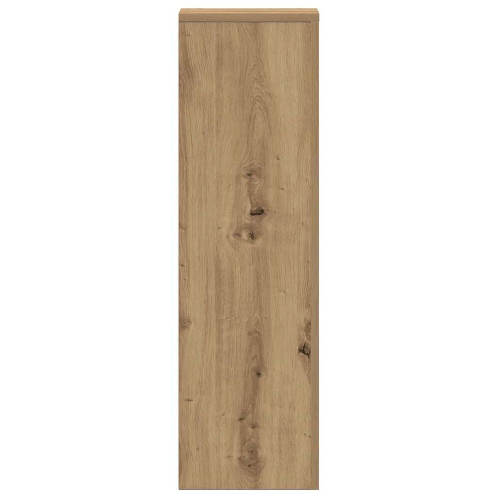 Blomstersøyle, 2-pakning, 25 x 25 x 80 cm – Artisan-eik / Plantesøyle / Sokler for potter