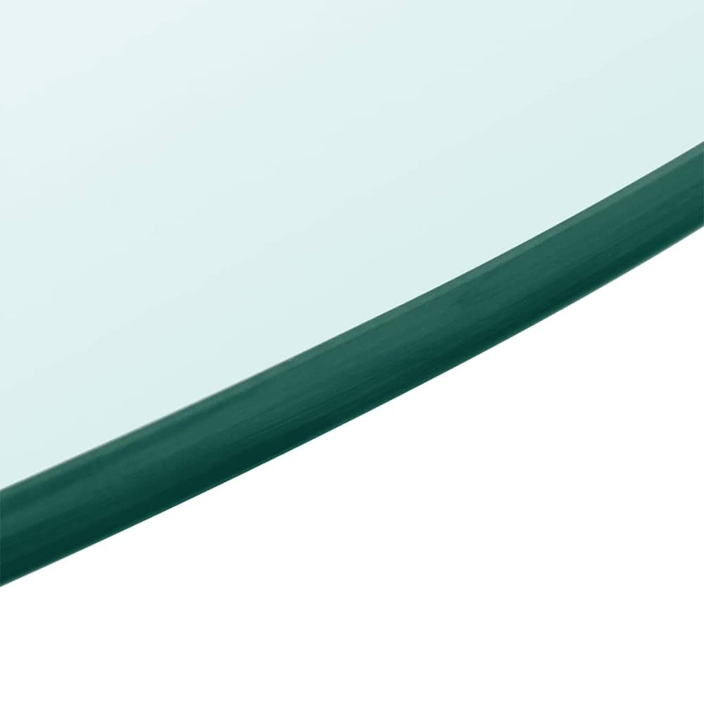 Rund bordplate i herdet glass Ø70 cm / glassplate til spisebord, salongbord og hagebord