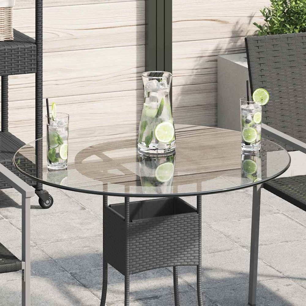Rund bordplate i herdet glass Ø70 cm / glassplate til spisebord, salongbord og hagebord
