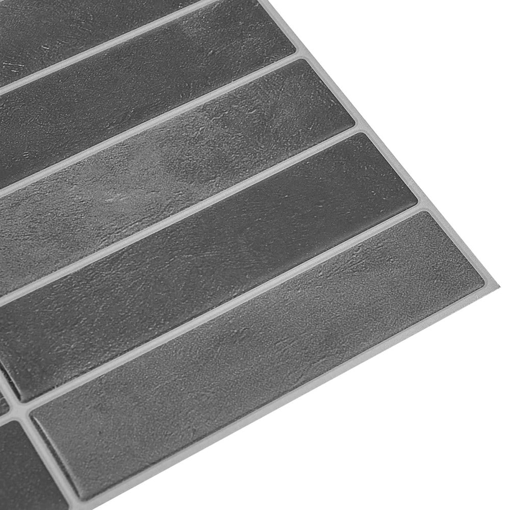 10 stk selvklebende veggfliser 29×23 cm / dekorplater / veggdekor – Grå