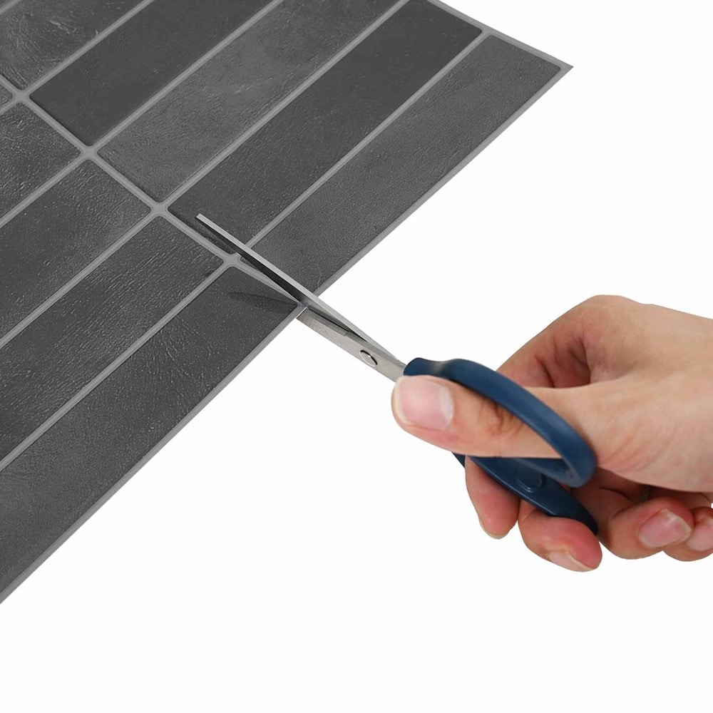 10 stk selvklebende veggfliser 29×23 cm / dekorplater / veggdekor – Grå