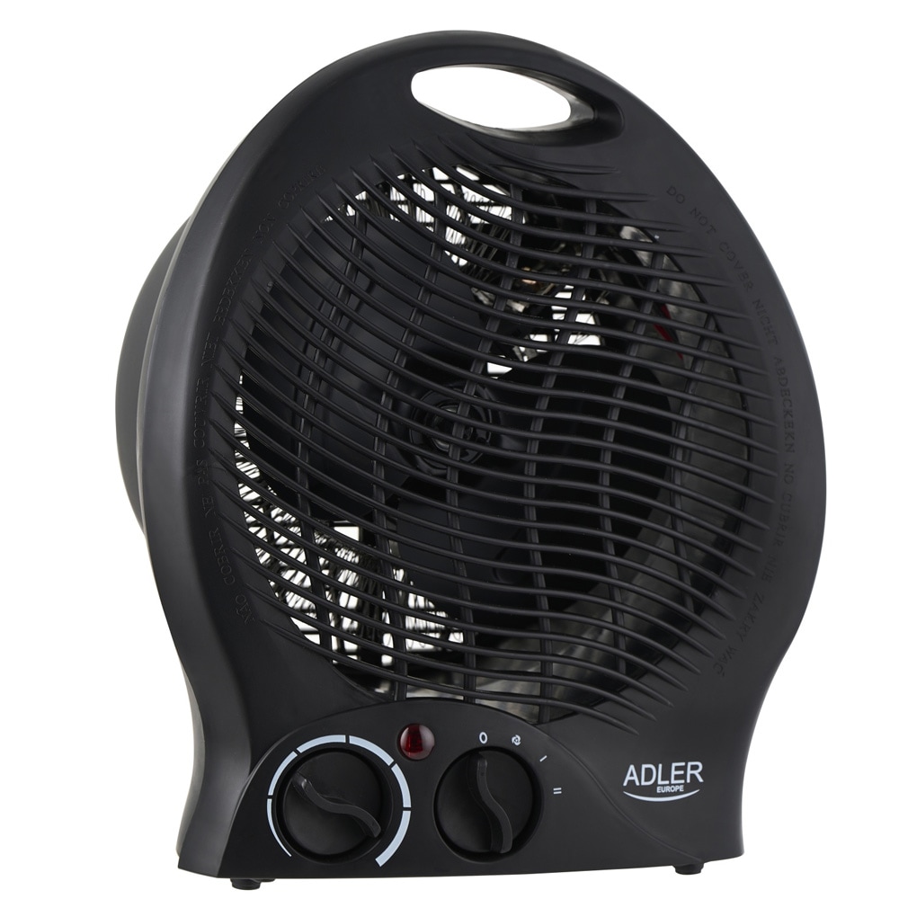 Adler varmevifte 2000 W / Bærbar varmevifte med termostat / Elektrisk tilleggsvarmer