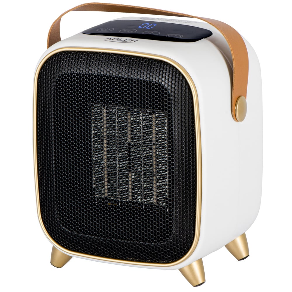 Adler keramisk varmevifte 1000 W med timer / Bærbar keramisk varmeovn / Elektrisk romvarmer