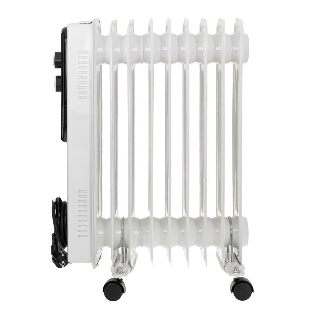 Adler oljevarmer 2000 W / Oljefylt radiator med termostat / Flyttbar varmeenhet