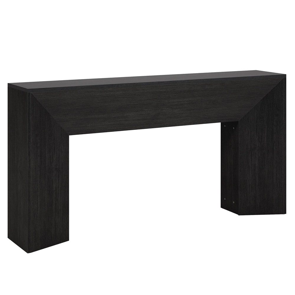 Smalt konsollbord 160 cm – Svart / Oppbevaringsbord til gangen / Konsollbord bak sofaen