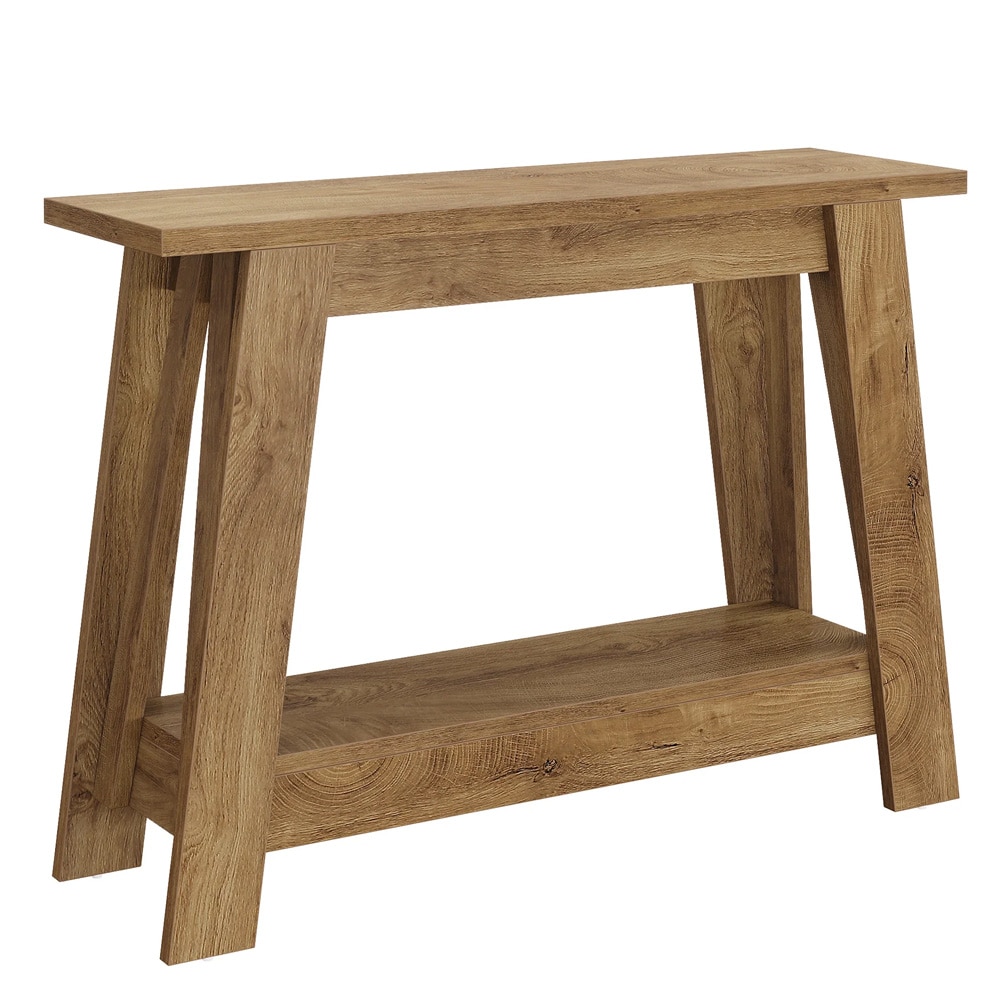Konsollbord med 2 hyller, 105 cm / Avlastningsbord til gangen / Smal bord bak sofaen