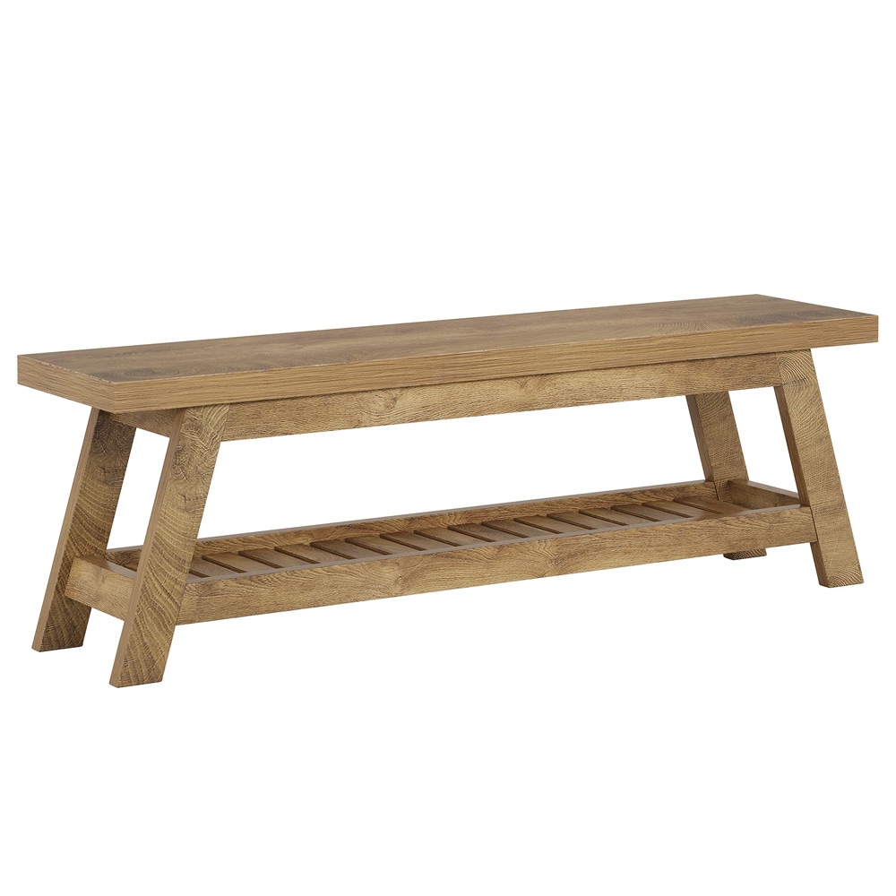 Skobänk med skohylle 140 cm / Entrébänk med skooppbevaring / Sittebenk til entréen