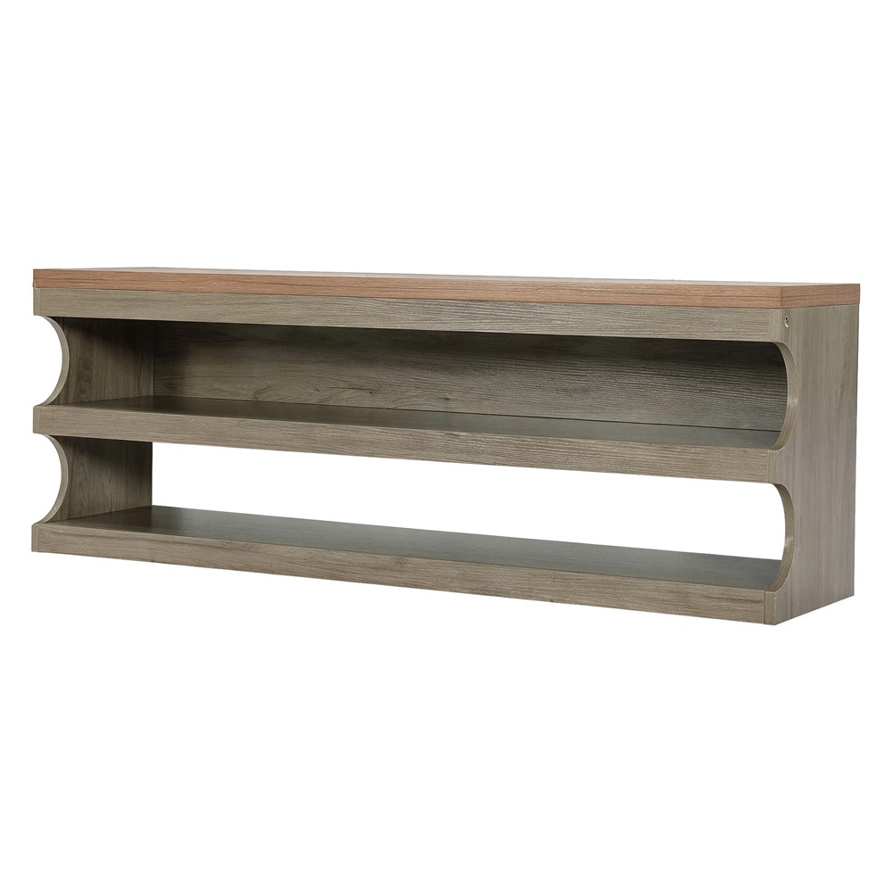 Skobänk med 3 hyller, 140 cm / Entrébänk med skoplass / Sittebenk med åpne hyller