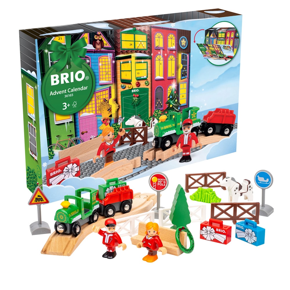 BRIO-adventskalender 2026 / BRIO World-julekalender / Lekekalender med tog og figurer