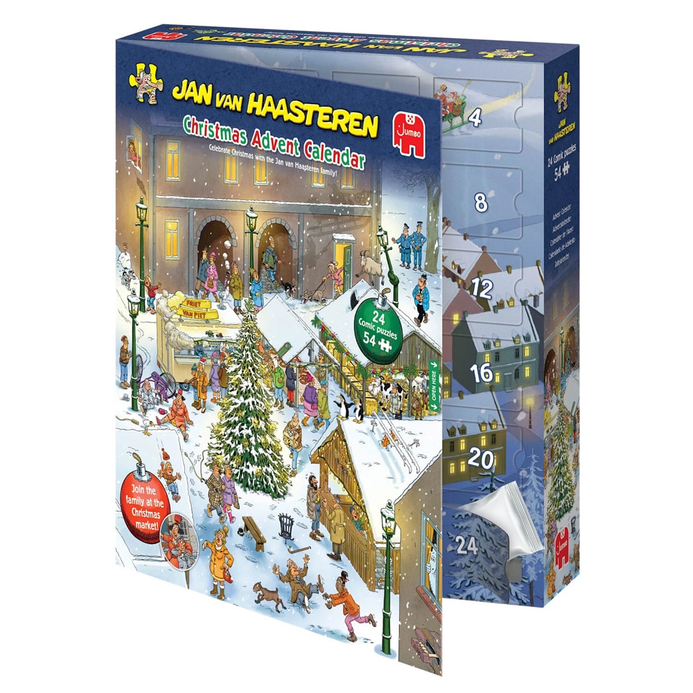 Jan van Haasteren Puslespill-adventskalender 2026 / Puslespillkalender / Julekalender med puslespill