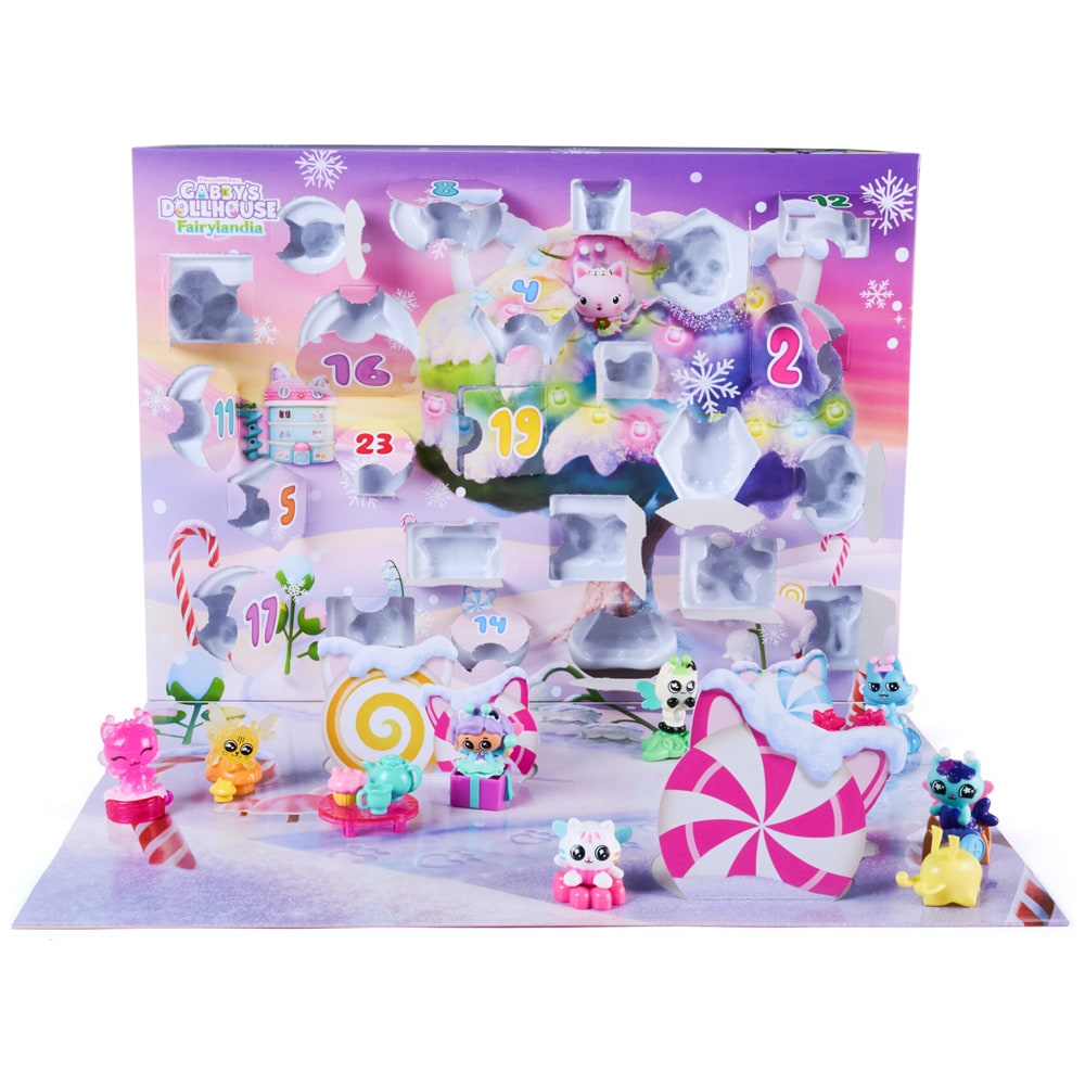 Gabbyn Dollhouse Fairies adventskalender 2026 / Julekalender med figurer / Lekekalender
