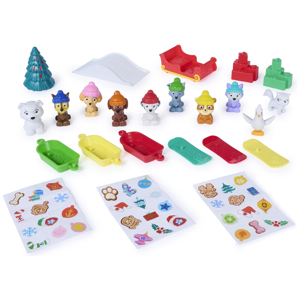 Paw Patrol-adventskalender 2026 / Julekalender med figurer / Lekekalender for barn