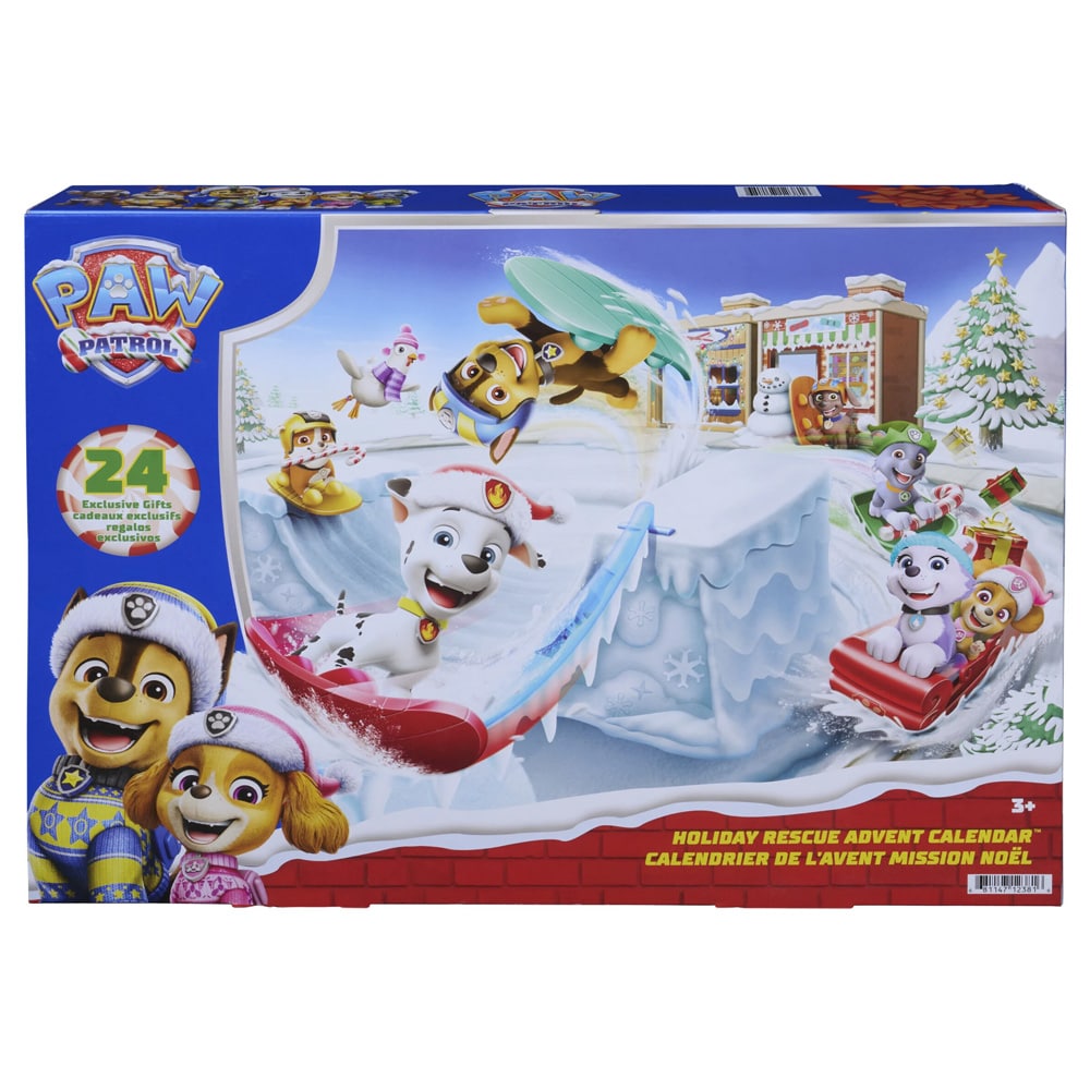 Paw Patrol-adventskalender 2026 / Julekalender med figurer / Lekekalender for barn