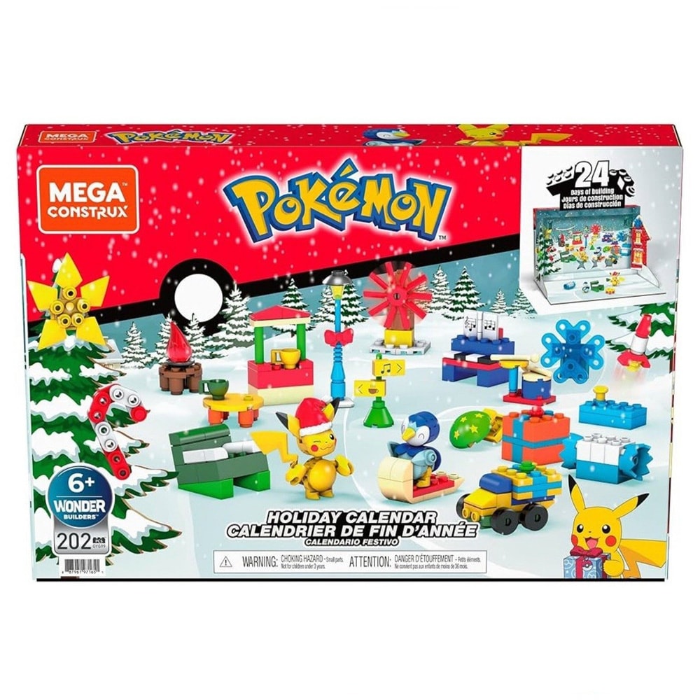 Mega Construx Pokemon-adventskalender / Pokemon-julekalender / Byggekalender med figurer