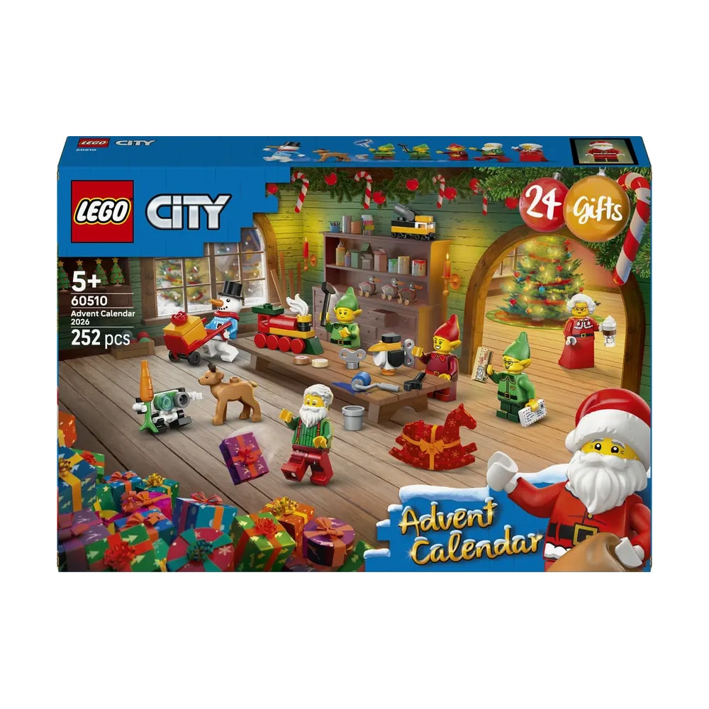 Lego Lego City adventskalender / LEGO-julekalender med byggesett / Byggekalender med figurer