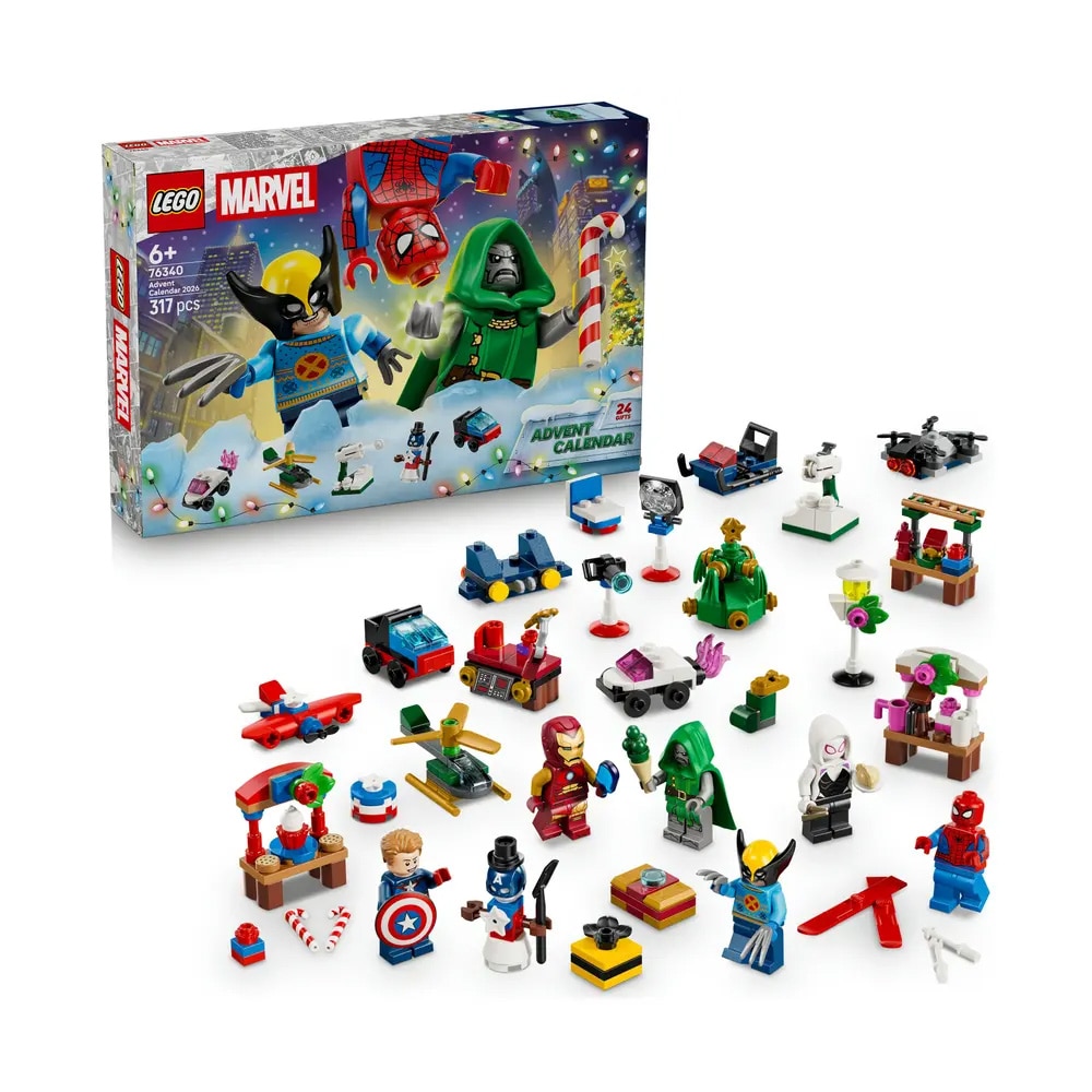 Lego Super Heroes-adventskalender / Marvel-julekalender med byggesett / Superheltkalender